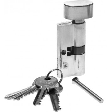 52103-60-2 | Механизм цилиндровый, тип "ключ-защелка", цвет хром, 5-PIN, 60мм, ЗУБР МАСТЕР-0