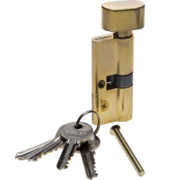 52103-70-1 | Механизм цилиндровый, тип "ключ-защелка", цвет латунь, 5-PIN, 70мм, ЗУБР МАСТЕР-0