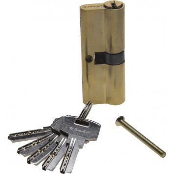 52105-80-1 | Механизм цилиндровый, повышенной защищенности, тип "ключ-ключ", цвет латунь, 6-PIN, 80мм, ЗУБР ЭКСПЕРТ-0