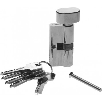 52107-60-2 | Механизм цилиндровый, повышенной защищенности, тип "ключ-защелка", цвет хром, 6-PIN, 60мм, ЗУБР ЭКСПЕРТ-0