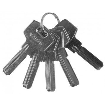 52196_z01 | Заготовка ключа для цилиндровых механизмов, компьютерный тип, 5 шт., ЗУБР ЭКСПЕРТ-0