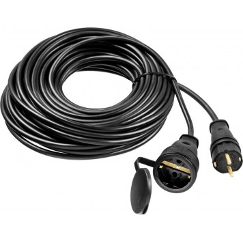 55017-20 | Удлинитель-шнур, 20 м, 4000 Вт, 1 гнездо, IP44, КГ 3х2,5 мм2, ЗУБР ПРОФЕССИОНАЛ-0