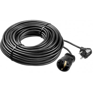 55022-50 | Удлинитель-шнур, 50 м, 2500 Вт, 1 гнездо, ПВС 3х0,75 мм2, ЗУБР МАСТЕР-0