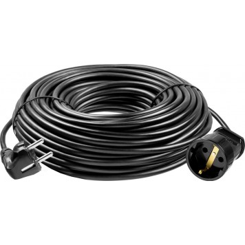 55022-50 | Удлинитель-шнур, 50 м, 2500 Вт, 1 гнездо, ПВС 3х0,75 мм2, ЗУБР МАСТЕР-4