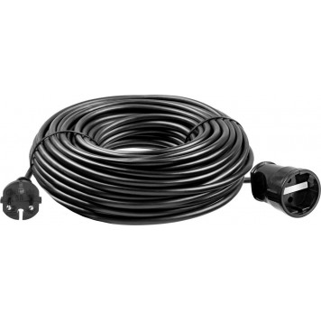55023-30 | Удлинитель-шнур, 30 м, 2200 Вт, 1 гнездо, ПВС 2х0,75 мм2, ЗУБР МАСТЕР-4