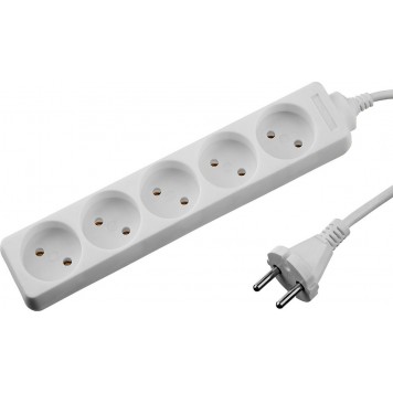 55050-1.5 | Удлинитель электрический, ПВС 2х1мм2, 5 гнезд, 3500 Вт, 1.5м, STAYER TOPELECTRO-0