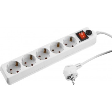 55066-3 | Сетевой фильтр электрический, 5 гнезд, макс. мощн. 2200 Вт, 3м, STAYER MASTER-0