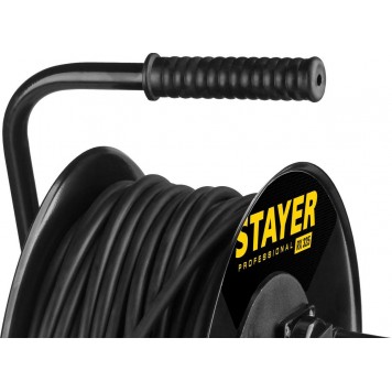 55076-50 | Удлинитель на катушке RX 325, 50 м, 4000 Вт, 4 гнезда, IP44, КГ 3x2,5 кв мм, STAYER-6