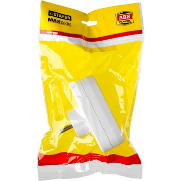 55087-2 | Разветвитель электрический, 2 гнезда, 10А/220В, STAYER MAXELECTRO-1