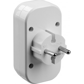 55087-2 | Разветвитель электрический, 2 гнезда, 10А/220В, STAYER MAXELECTRO-2