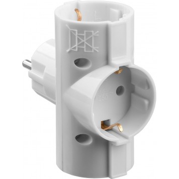 55093-3 | Разветвитель электрический, 3 гнезда, 16А/220В, STAYER MAXELECTRO-0