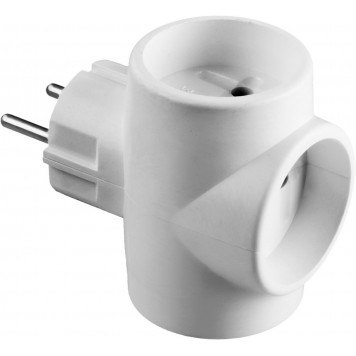 55097-3 | Разветвитель электрический, 3 гнезда, 6А/220В, СИБИН-0