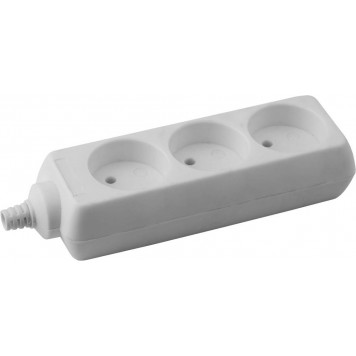 55100-3 | Колодка для удлинителя, 3 гнезда, макс мощность 3500Вт, DEXX-0