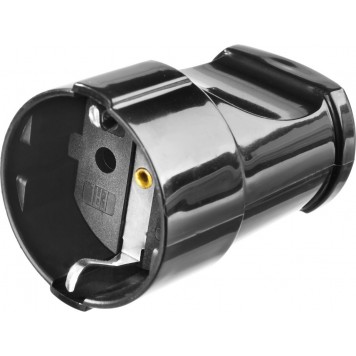 55180-B | Розетка электрическая, 16А/220В, с заземлением, черная, STAYER MAXELECTRO-0