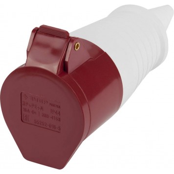 55252-016-5 | Розетка переносная, 16A, 400B, 6ч, ЗУБР МАСТЕР-0