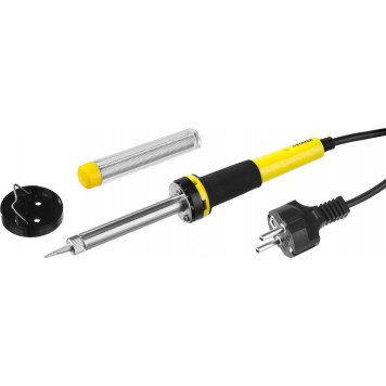 55300-60 | Паяльник с двухкомпонентной рукояткой и долговечным жалом, PROTerm, в комплекте (припой и подставка), 60 Вт, конус, STAYER PROFI-0