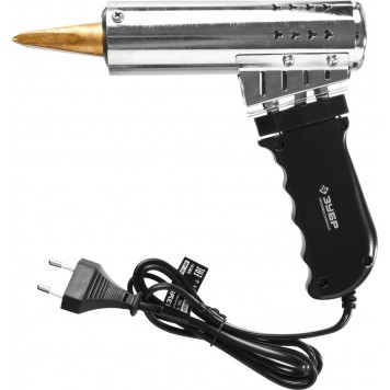 55302-500 | Паяльник с пластмассовой рукояткой и долговечным жалом, 500Вт, клин, ЗУБР ПРОФЕССИОНАЛ-3