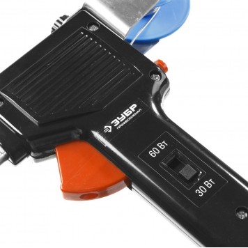 55304-60 | Паяльник с подачей припоя, 2 мощности (30Вт/60Вт), диаметр проволоки припоя от 1 до 3мм, ЗУБР ПРОФЕССИОНАЛ-6