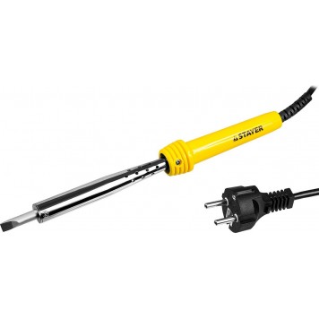 55305-100 | Паяльник с пластмассовой рукояткой и долговечным жалом, 100 Вт, клин, STAYER MASTER-0