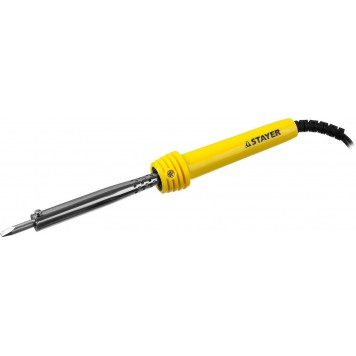 55305-60 | Паяльник с пластмассовой рукояткой и долговечным жалом,, 60 Вт, клин, STAYER MAXTERM-0