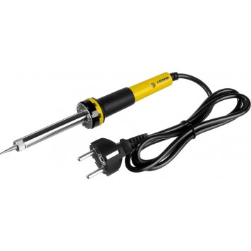 55314-60-H8 | Набор для паяльных работ, паяльник 55300 + подставка + припой + жало сменное + шприц + насадка на жало + канифоль + кусачки, 60 Вт, STAYER PROFI-3