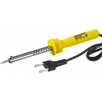 55330-25 | Паяльник с пластмассовой рукояткой и долговечным жалом, 25 Вт, конус, STAYER STANDARD-0