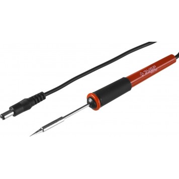 55331 | Мини-паяльная станция диапазон 100-450°C, подставка под паяльник, 2-х компонентная рукоятка, 8Вт, ЗУБР МАСТЕР-6