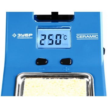 55334 | Паяльная станция цифровая с ЖК дисплеем, диапазон 160-550°C, 48Вт, ЗУБР ПРОФЕССИОНАЛ-5