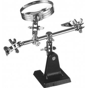 55339 | Штатив для фиксации электронной платы, c увеличительной линзой, STAYER MASTER-3