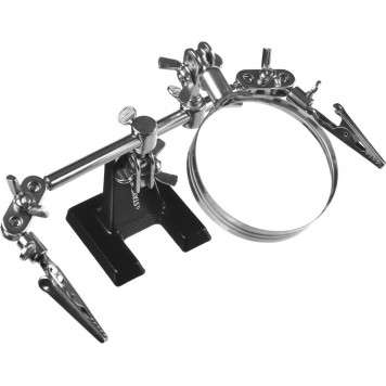 55339 | Штатив для фиксации электронной платы, c увеличительной линзой, STAYER MASTER-5