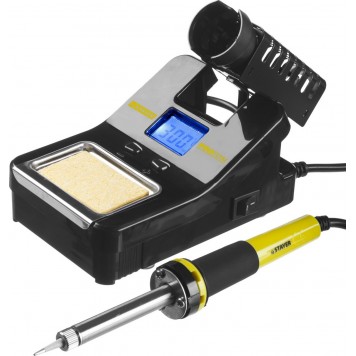 55370 | Паяльная станция цифровая с ЖК дисплеем, диапазон 160-520°C, шаг 10°C, 48Вт, STAYER PROFI-0