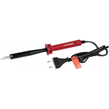 55400-80_z01 | Электропаяльник с пластмассовой рукояткой и долговечным жалом, форма клин, 80Вт, ЗУБР МАСТЕР-0