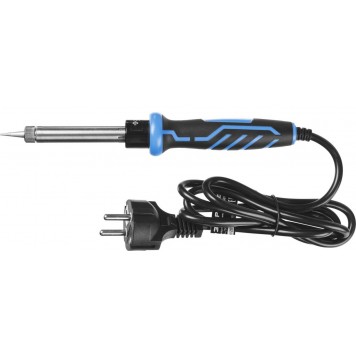 55402-60_z01 | Паяльник c двухкомпонентной рукояткой в наборе с припоем и подставкой, 60Вт, конус, ЗУБР ПРОФЕССИОНАЛ-2