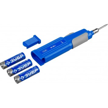 55410_z01 | Паяльник беспроводной на батарейках, высокотемпературное жало, 3xAA, 6Вт, ЗУБР ПРОФЕССИОНАЛ-5