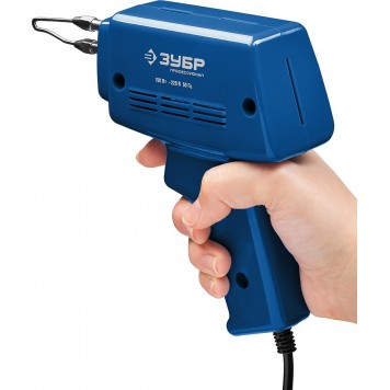 55412-H4_z01 | Импульсный паяльник в наборе, 2 сменных жала, канифоль, припой, 150Вт, ЗУБР ПРОФЕССИОНАЛ-6