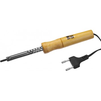 55416-40 | Паяльник с деревянной рукояткой, конус, 40Вт, DEXX-0