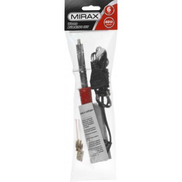 55430-H6 | Прибор для выжигания с набором насадок, 40 Вт, 6шт, MIRAX-2