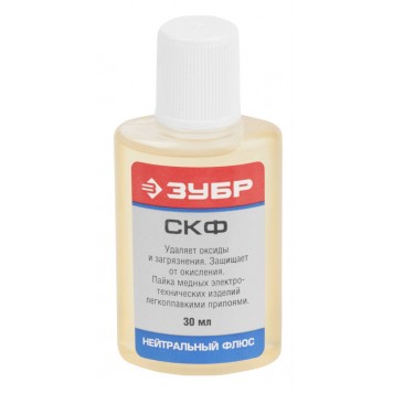 55478-030 | Флюс СКФ, пластиковый флакон, 30мл, ЗУБР-0