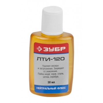 55480-030 | Флюс ЛТИ-120, пластиковый флакон, 30мл, ЗУБР-0