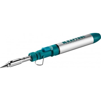 55504-H8 | Набор: Паяльник газовый, 3в1, регулировка пламени, 4 насадки, припой, чистка жал, 1300С, KRAFTOOL-6