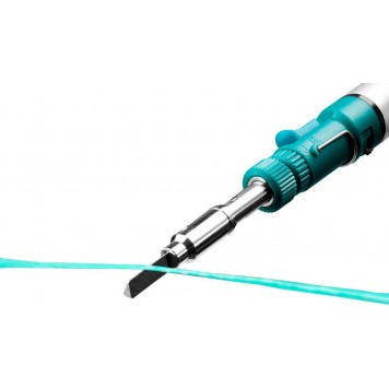 55504-H8 | Набор: Паяльник газовый, 3в1, регулировка пламени, 4 насадки, припой, чистка жал, 1300С, KRAFTOOL-15