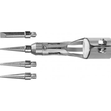 55505-H6 | Газовая горелка, 2в1, пьезоподжиг, регулировка пламени, 4 насадки, 1200С, STAYER PROFESSIONAL-6