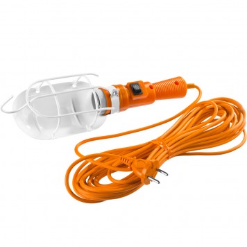 56064-60-10 | Светильник переносной, открытого типа с выключателем, 60Вт, 220В, 10м, СИБИН-0