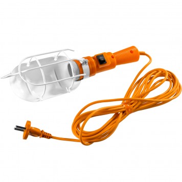 56064-60-5 | Светильник переносной, открытого типа, с выключателем, 60Вт, 220В, 5м, СИБИН-0