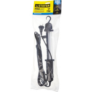 56065-13 | Светильник люминесцентный переносной, с выключателем, 5м, 13 (75) Вт, 220 В, IP44, STAYER-1