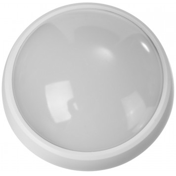 57362-100-W | Светильник PROLight светодиодный, влагозащищенный IP65, пластиковый корпус, PC, влагозащищенный, круг, белый, 4000К, 12(100Вт), STAYER PROFI-0