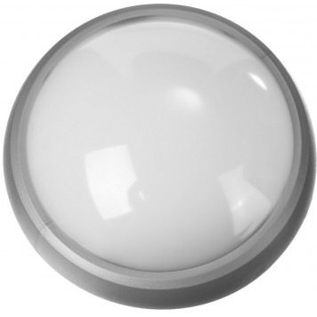 57362-60-S | Светильник PROLight светодиодный, влагозащищенный IP65, пластиковый корпус, PC, влагозащищенный, круг, металлик, 4000К, 7(60Вт), STAYER PROFI-0
