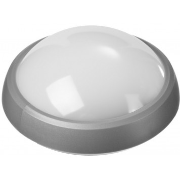 57362-60-S | Светильник PROLight светодиодный, влагозащищенный IP65, пластиковый корпус, PC, влагозащищенный, круг, металлик, 4000К, 7(60Вт), STAYER PROFI-5