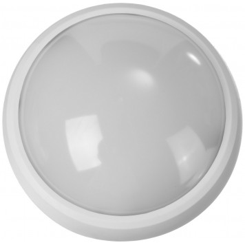 57362-60-W | Светильник PROLight светодиодный, влагозащищенный IP65, пластиковый корпус, PC, влагозащищенный, круг, белый, 4000К, 7(60Вт), STAYER PROFI-0