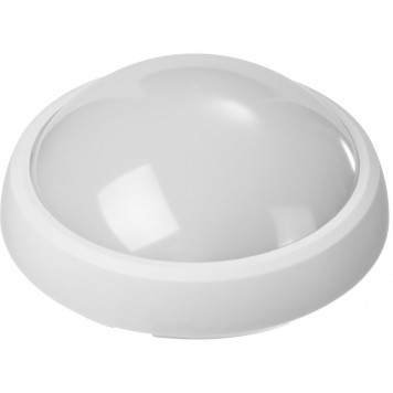 57362-60-W | Светильник PROLight светодиодный, влагозащищенный IP65, пластиковый корпус, PC, влагозащищенный, круг, белый, 4000К, 7(60Вт), STAYER PROFI-5